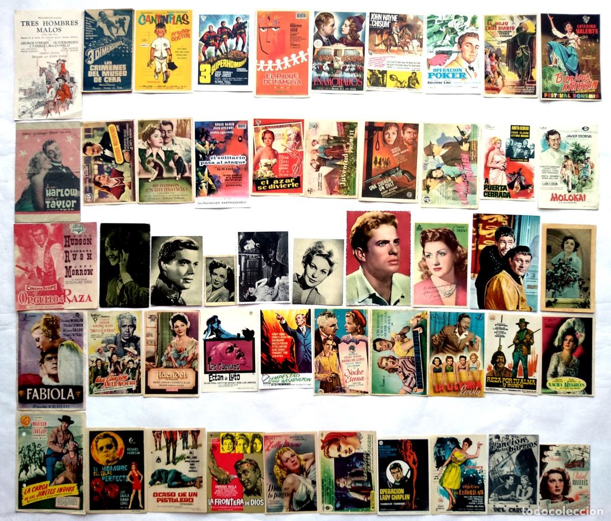 Cine: 50 PROGRAMAS VARIADOS, LOTE N&ordm; 306. ( 8 CON EL DORSO IMPRESO). - Foto 1