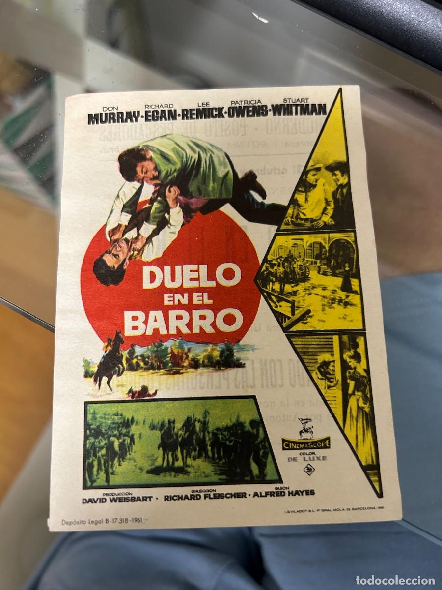  Foglietti di film di film antichi di cinema: &ordm;564 duelo en el barro cine moderno-posito de pescadores cambrils tarragona con publicidad buen esta