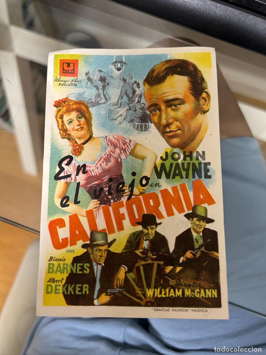 Cine: &ordm;596 en el viejo california sin publicidad buen estado john wayne