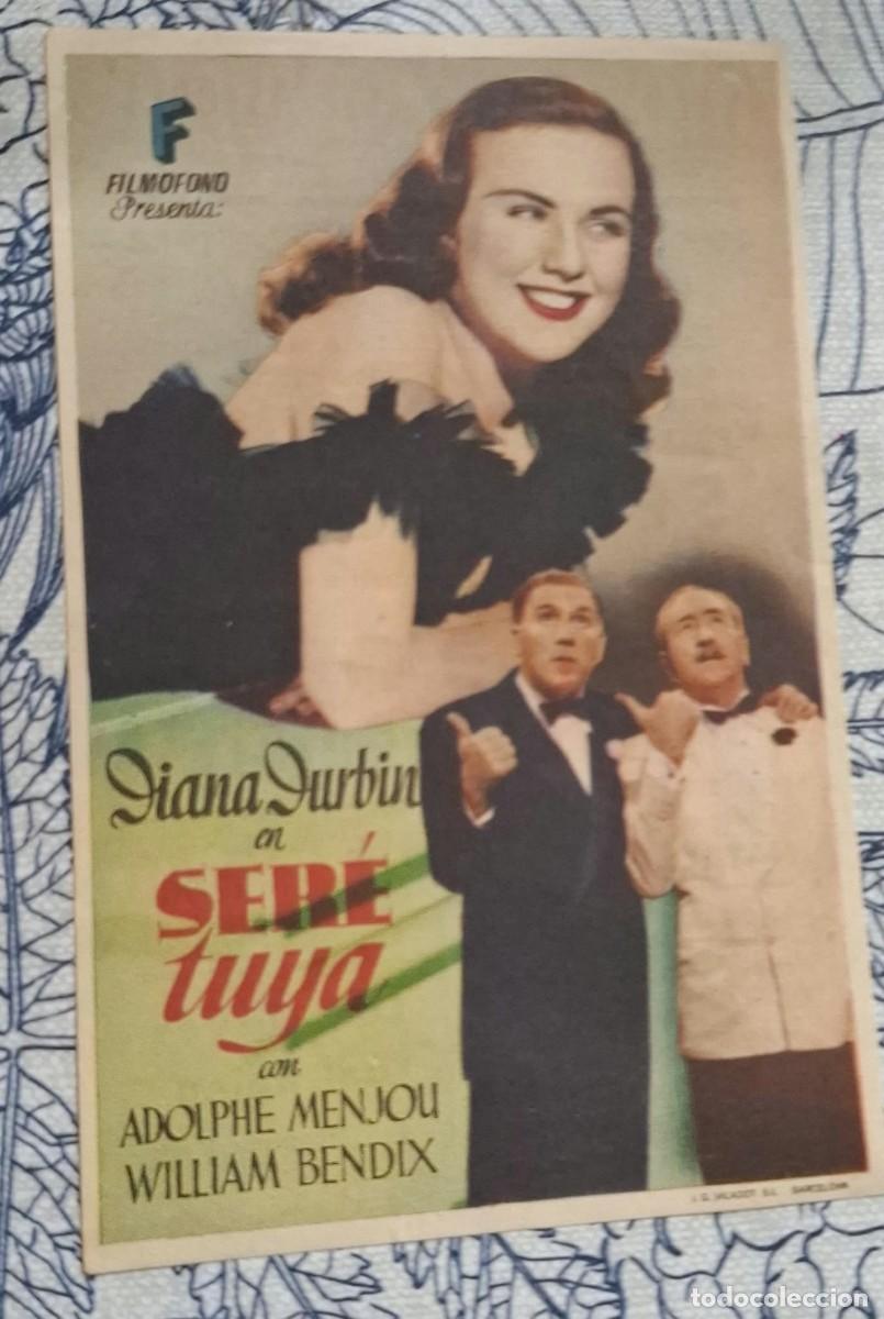Cine: SER&Eacute; TUYA - PROGRAMA DE CINE
