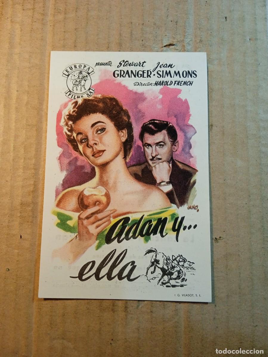 Kino: FOLLETO DE MANO CON PUBLICIDAD ADAN Y... ELLA