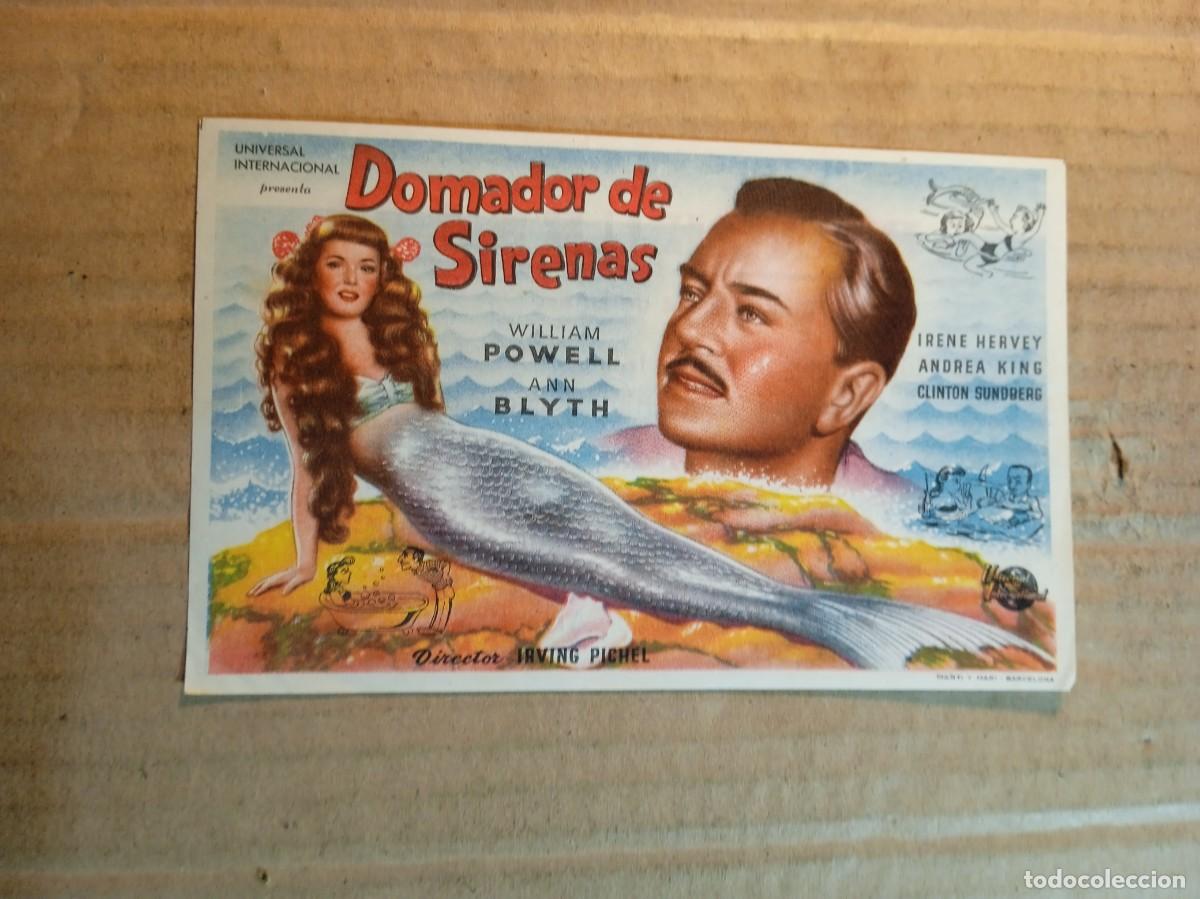 Kino: FOLLETO DE MANO CON PUBLICIDAD DOMADOR DE SIRENAS