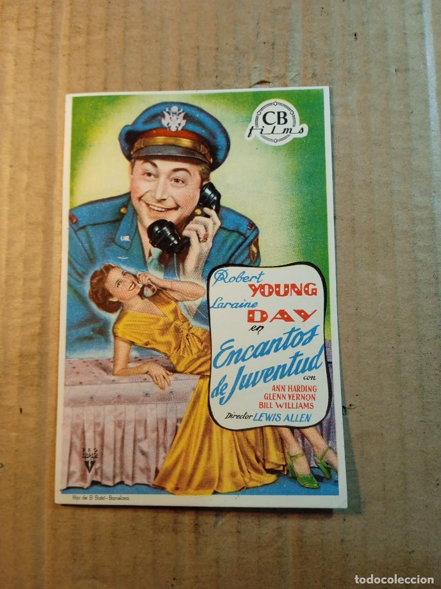  Flyers Publicitaires de films Anciens: FOLLETO DE MANO CON PUBLICIDAD ENCANTOS DE JUVENTUD