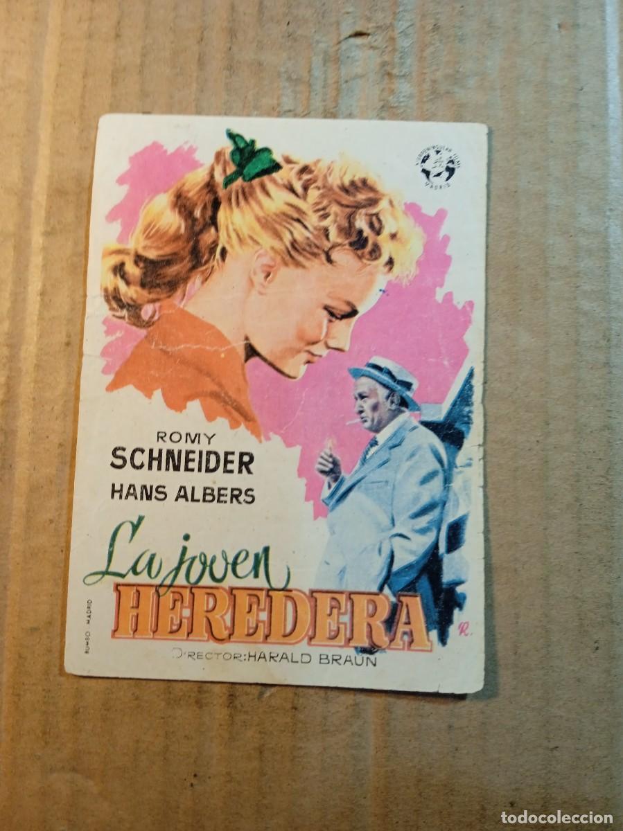  Flyers Publicitaires de films Anciens: FOLLETO DE MANO CON PUBLICIDAD LA JOVEN HEREDERA