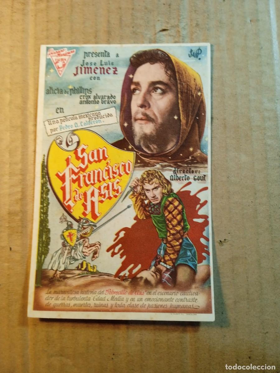 Kino: FOLLETO DE MANO CON PUBLICIDAD SAN FRANCISCO DE ASIS