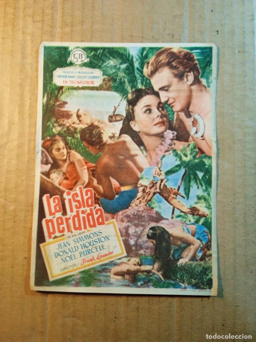 Cine: FOLLETO DE MANO CON PUBLICIDAD LA ISLA PERDIDA - Foto 1