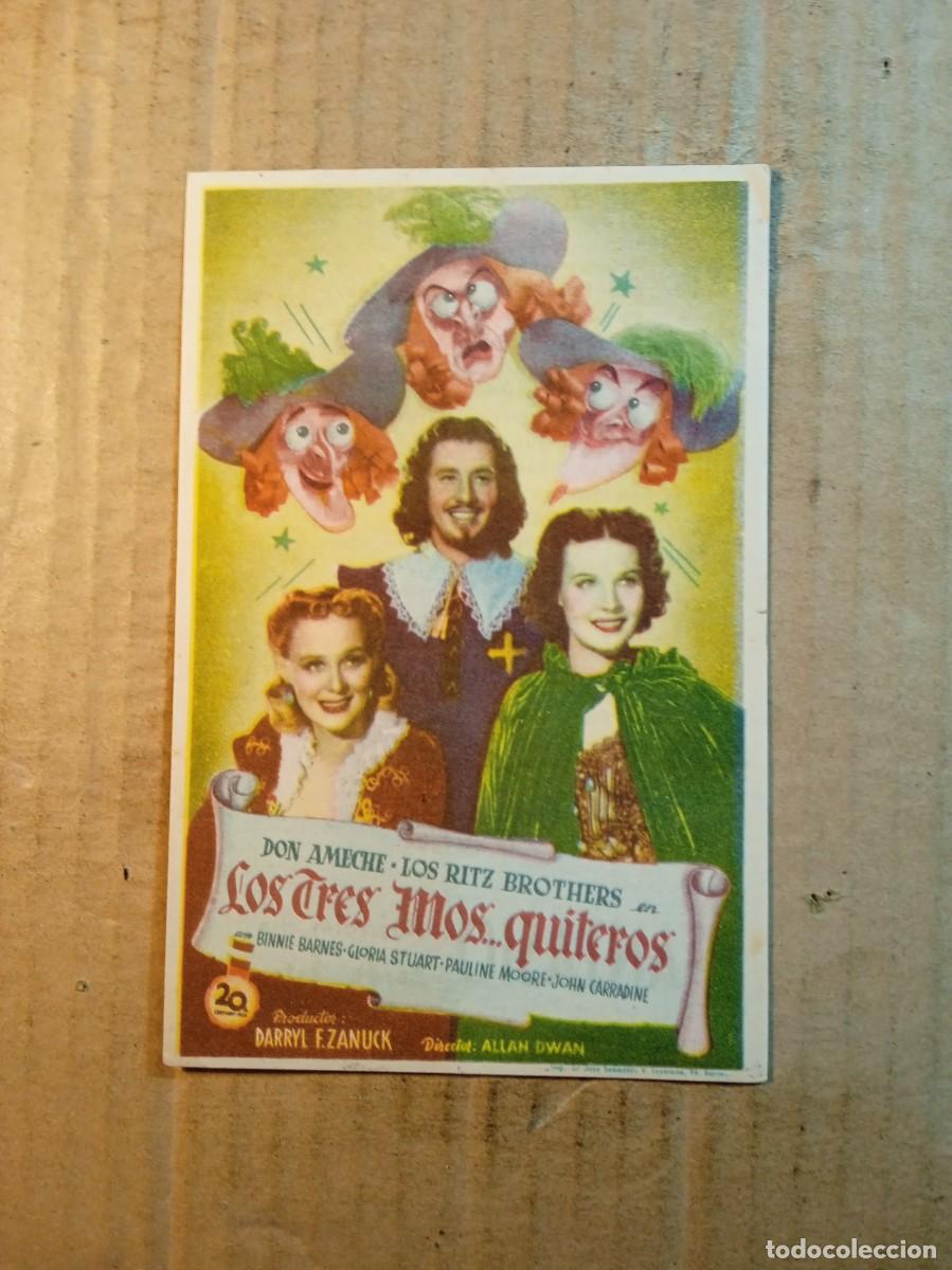 Kino: FOLLETO DE MANO CON PUBLICIDAD LOS TRES MOS... QUITEROS