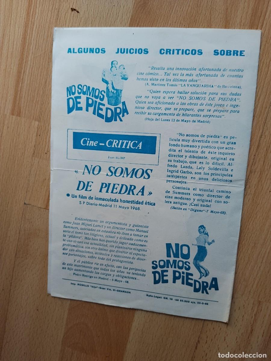 Cine: ROSA-PROGRAMA DE CINE --NO SOMOS DE PIEDRA - Foto 3