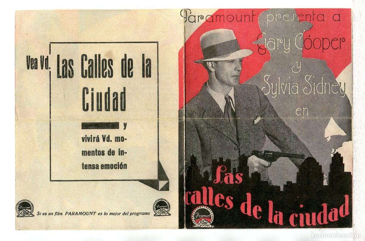 Kino: LAS CALLES DE LA CIUDAD, con Gary Cooper.