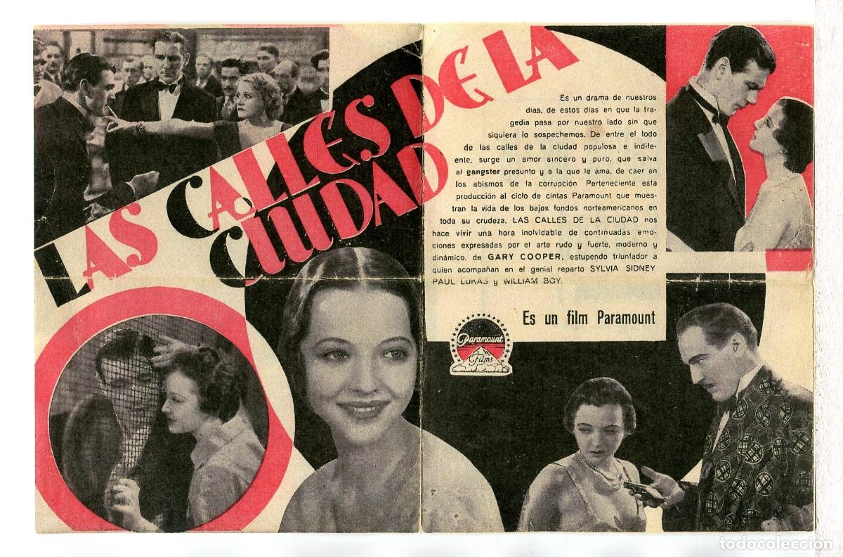 Cine: LAS CALLES DE LA CIUDAD, con Gary Cooper. - Foto 2