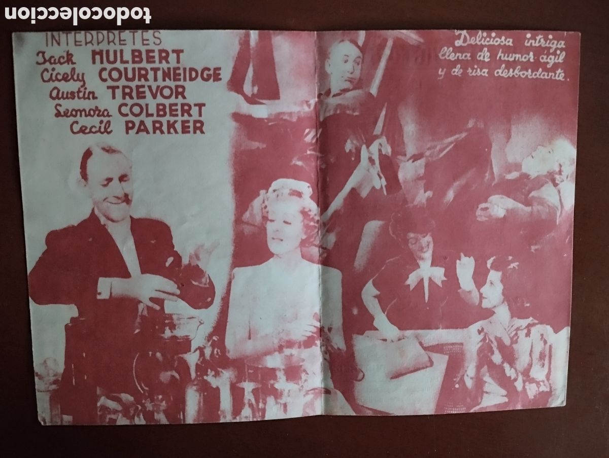 Cine: Folleto Programa de cine DOBLE - INTRIGA A&Eacute;REA - Foto 2