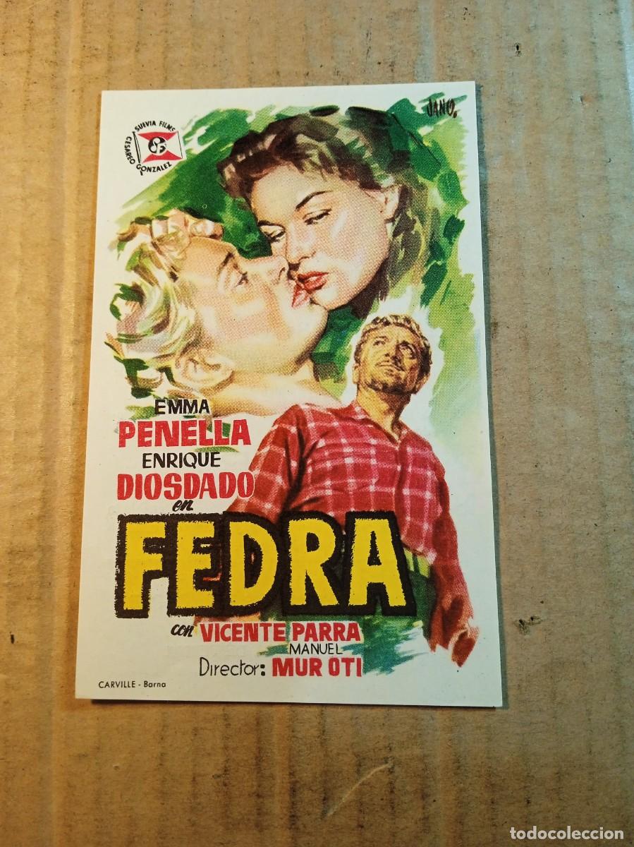 Cine: FOLLETO DE MANO CON PUBLICIDAD FEDRA - Foto 1