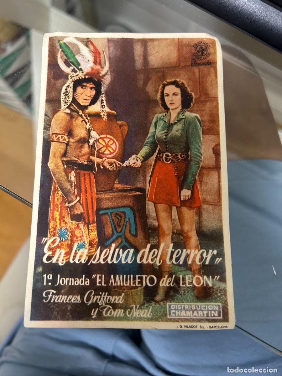 Cine: &ordm;604 en la selva del terror cinema eliseos zaragoza con puiblicidad buen estado