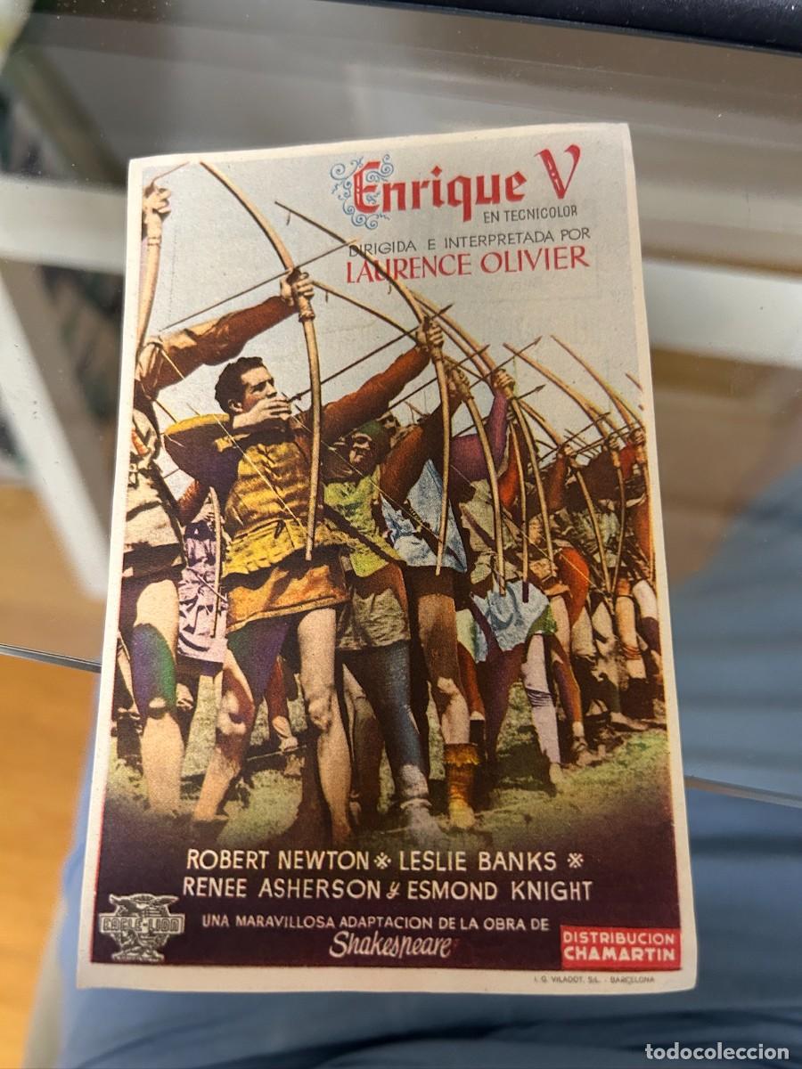 Cine: &ordm;609 enrique v cinema eliseos zaragoza con publicidad buen estado