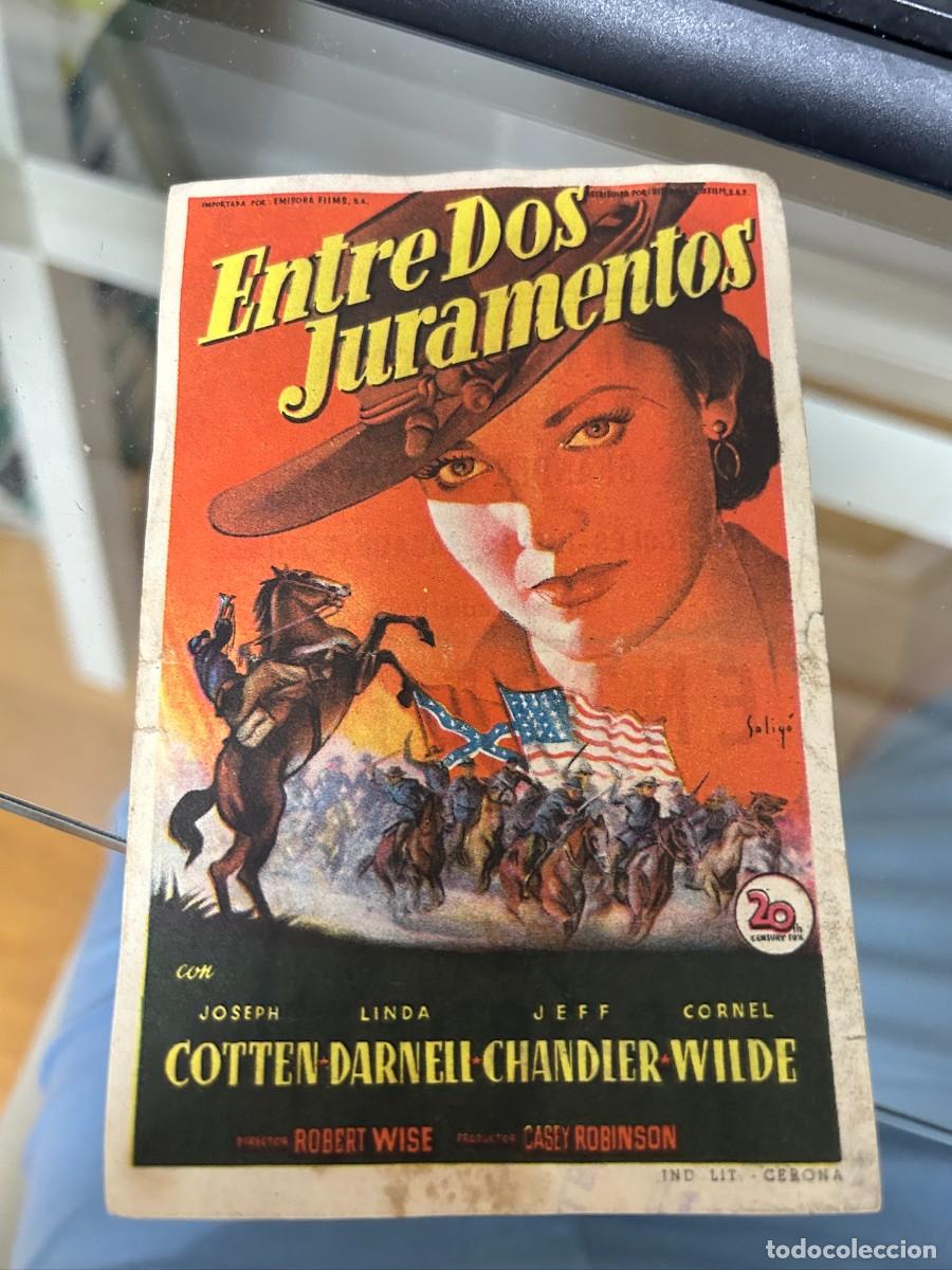 Cine: &ordm;614 entre dos juramentos cine kursaal reus con publicidad buen estado