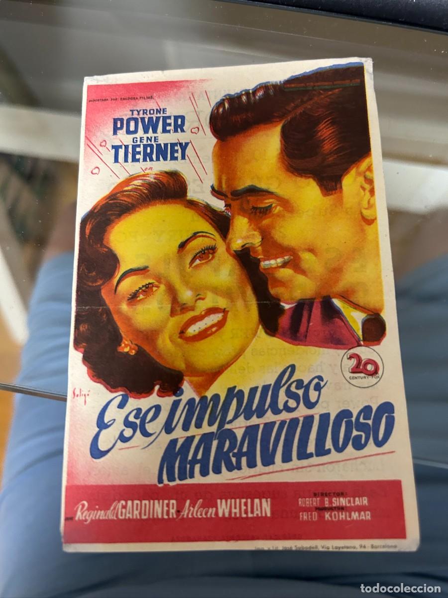 Cine: &ordm;629 ese impulso maravilloso cine dorado zaragoza con publicidad buen estado