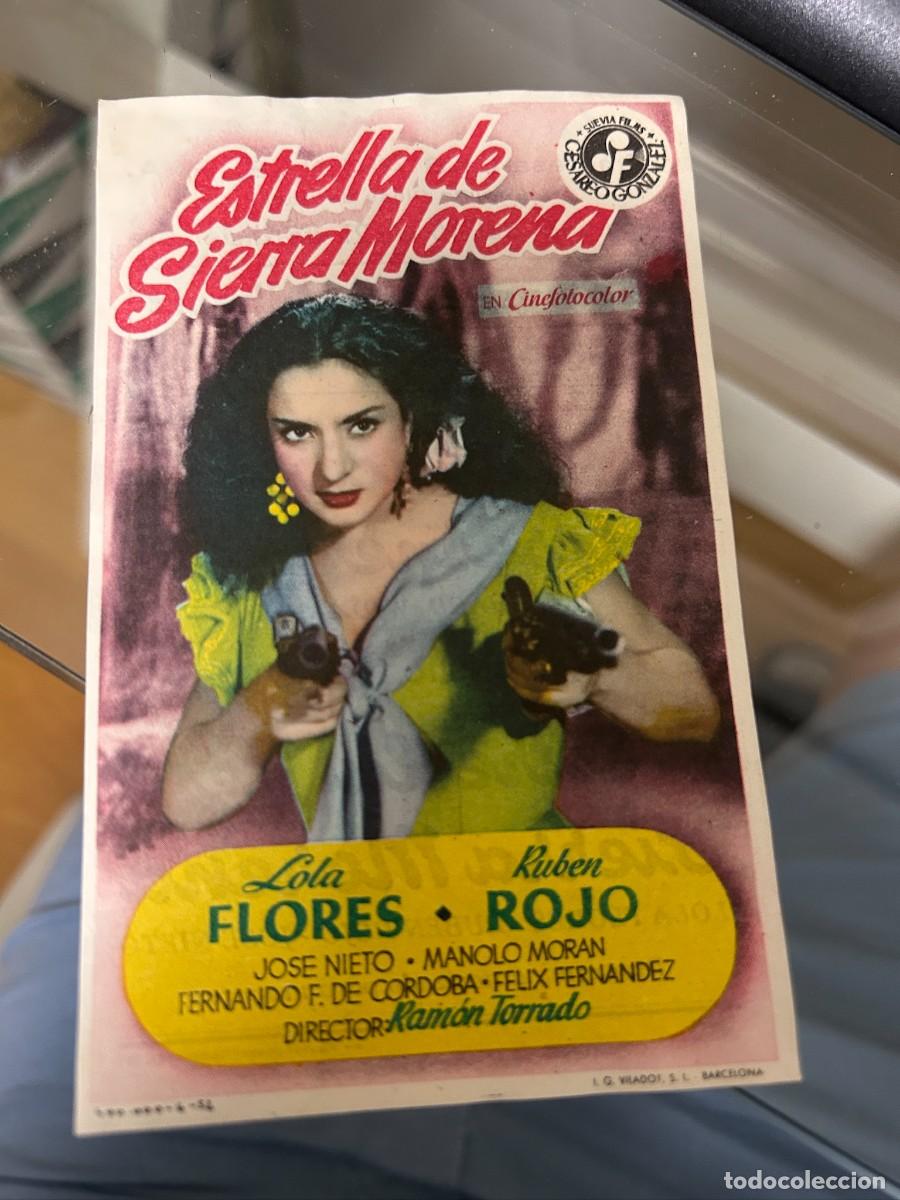 Cine: &ordm;660 ESTRELLA DE SIERRA MORENA LOLA FLORES CINE ARENA LICEO Y OTROS BARCELONA CON PUBLICIDAD BUEN ES