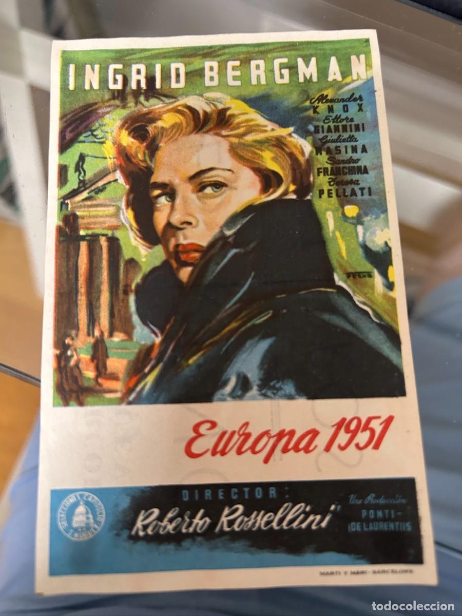 Cine: &ordm;666 EUROPA 1951 CINE MONTERROSA REUS CON PUBLICIDAD BUEN ESTADO