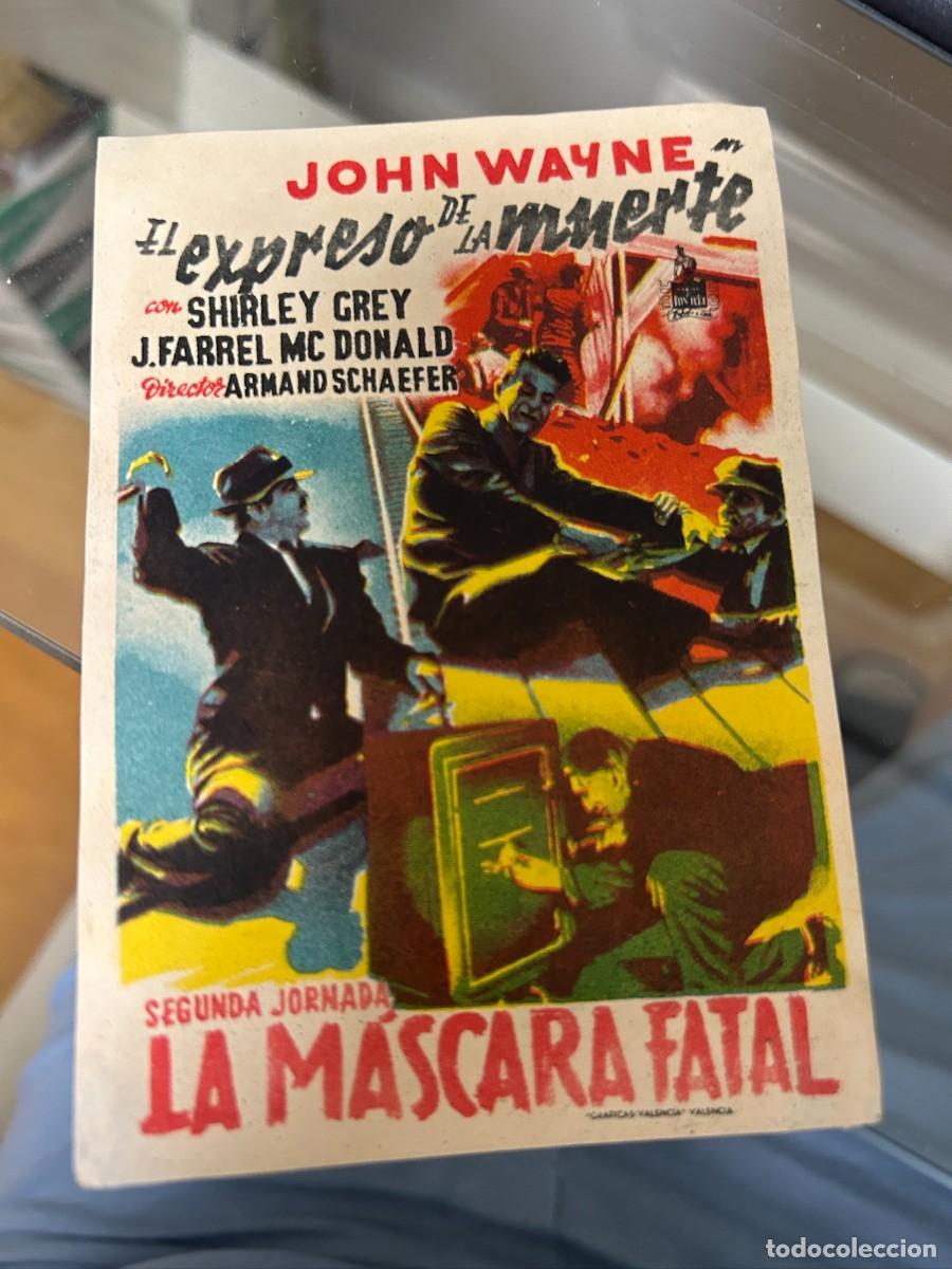 Cine: &ordm;669 LA MASCARA FATAL EL EXPRESO DE LA MUERTE JOHN WAYNE SIN PUBLICIDAD BUEN ESTADO