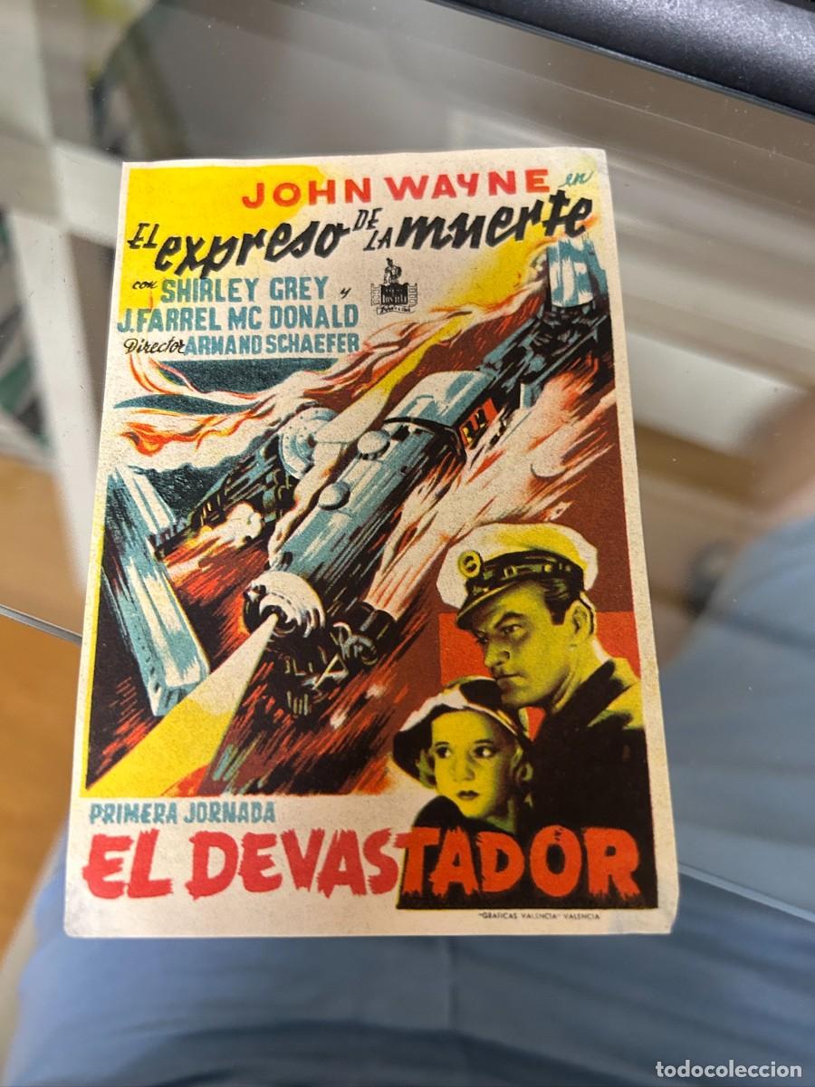 Cine: &ordm;670 EL DEVASTADOR EL EXPRESO DE LA MUERTE JOHN WAYNE SIN PUBLICIDAD BUEN ESTADO