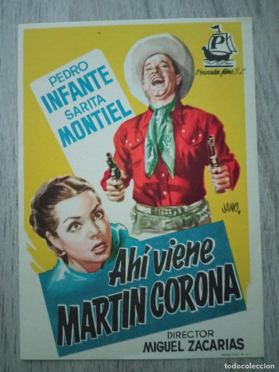 Cine: AH&Iacute; VIENE MARTIN CORONA, PEDOR INFANTE, SARITA MONTIEL