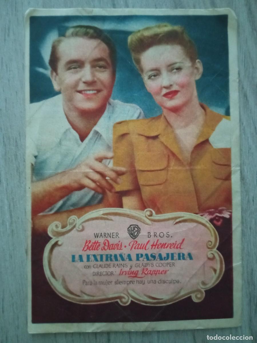 Cine: LA EXTRA&Ntilde;A PASAJERA, BETTE DAVIS, CINE AVENIDA, 1948