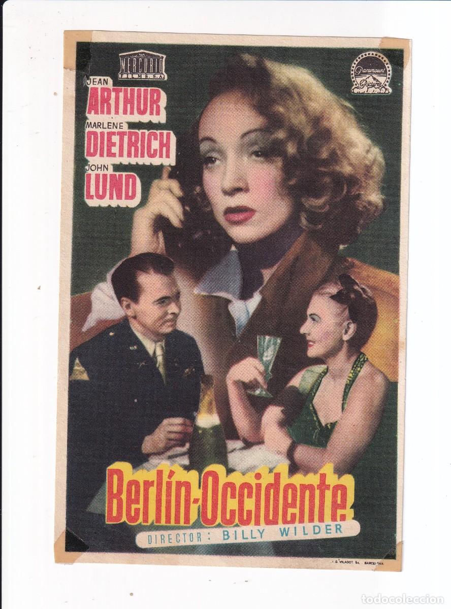 Cine: BERLIN-OCCIDENTE : JEAN ARTHUR .- SIN PUBLICIDAD