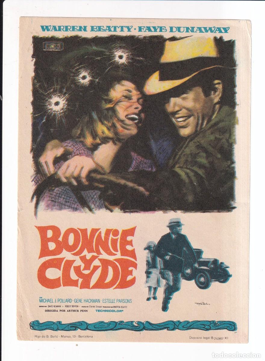 Cine: BONNIE Y CLYDE : WARREN BEATTY .- SIN PUBLICIDAD