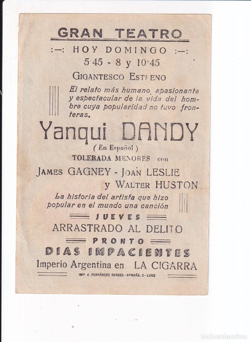 Cine: YANQUI DANDY : JAMES CAGNEY .- CON PUBLICIDAD - Foto 2