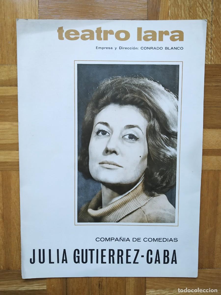 Cinema: PROGRAMA TEATRO LUZ DE GAS JULIA GUTIERREZ CABA ALBERTO CLOSAS MANUEL COLLADO MARIA JOSE VALERO VER
