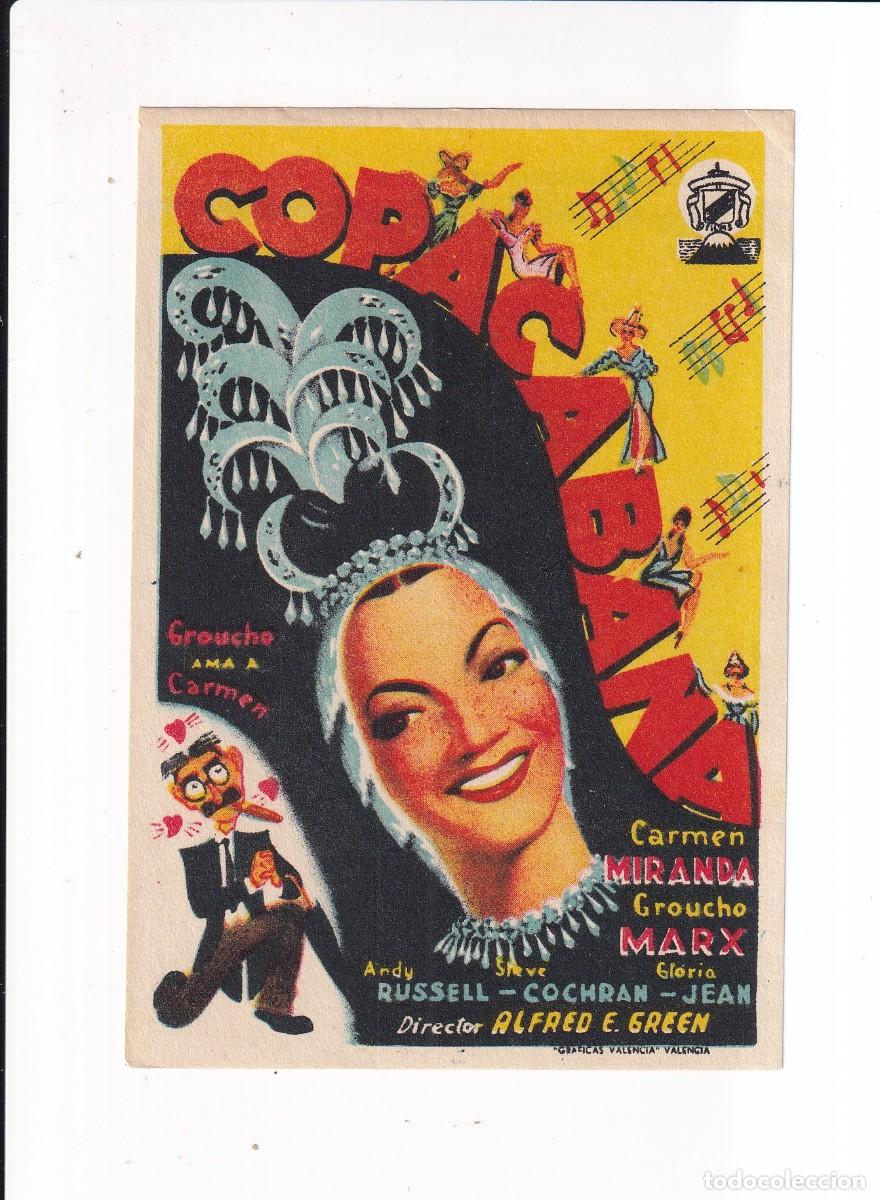 Cine: COPACABANA : CARMEN MIRANDA .- SIN PUBLICIDAD