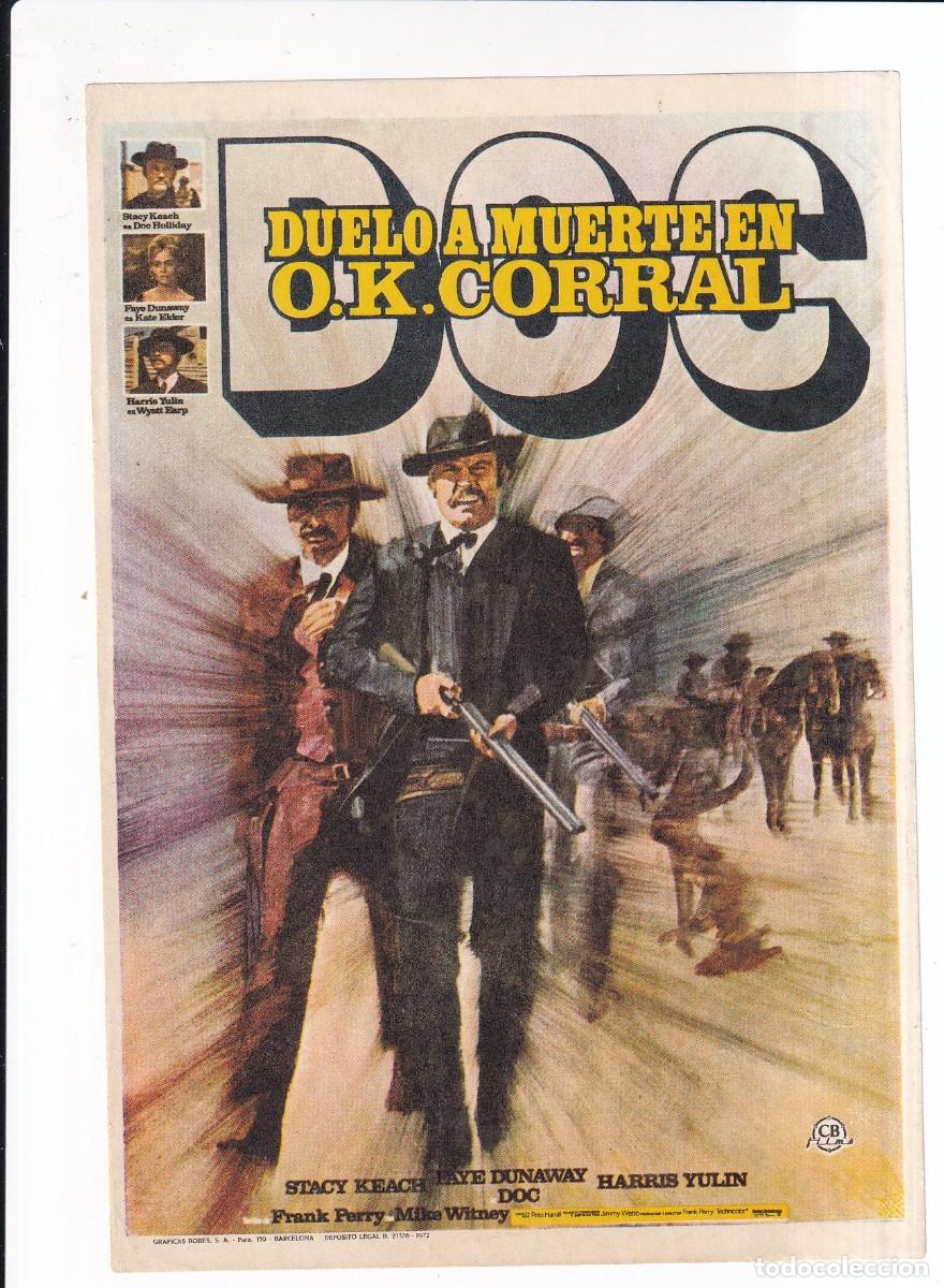 Cine: DUELO A MUERTE EN O.K.CORRAL : STACY KEACH .- SIN PUBLICIDAD