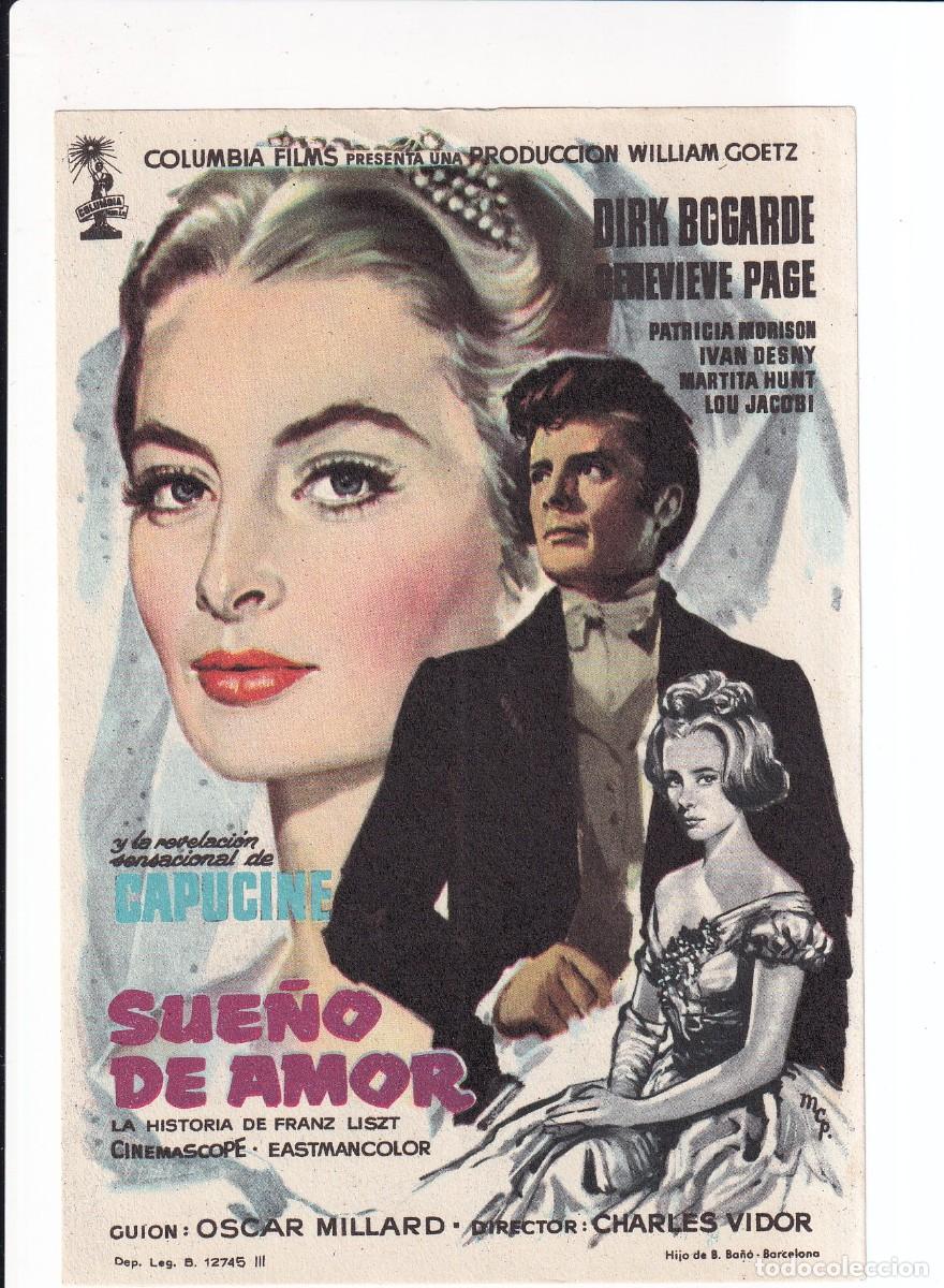 Cine: SUE&Ntilde;O DE AMOR : DIRK BGGARDE .- SIN PUBLICIDAD