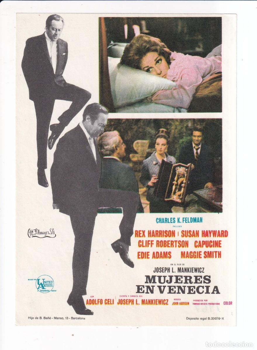 Cine: MUJERES EN VENECIA : REX HARRISON .- SIN PUBLICIDAD