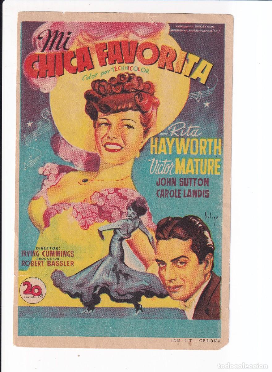 Cine: MI CHICA FAVORITA : RITA HAYWORTH .- SIN PUBLICIDAD