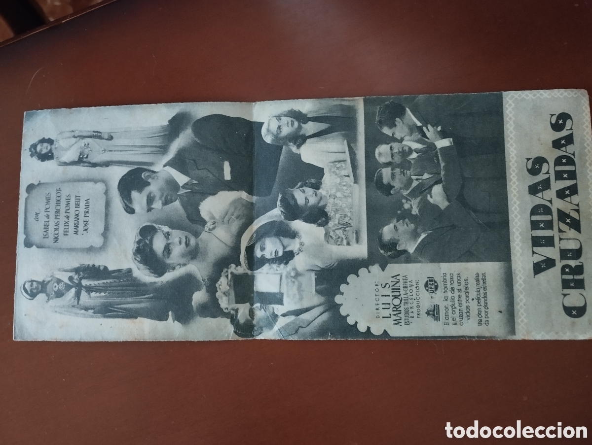 Cine: Folleto Programa de cine DOBLE - VIDAS CRUZADAS - Foto 2