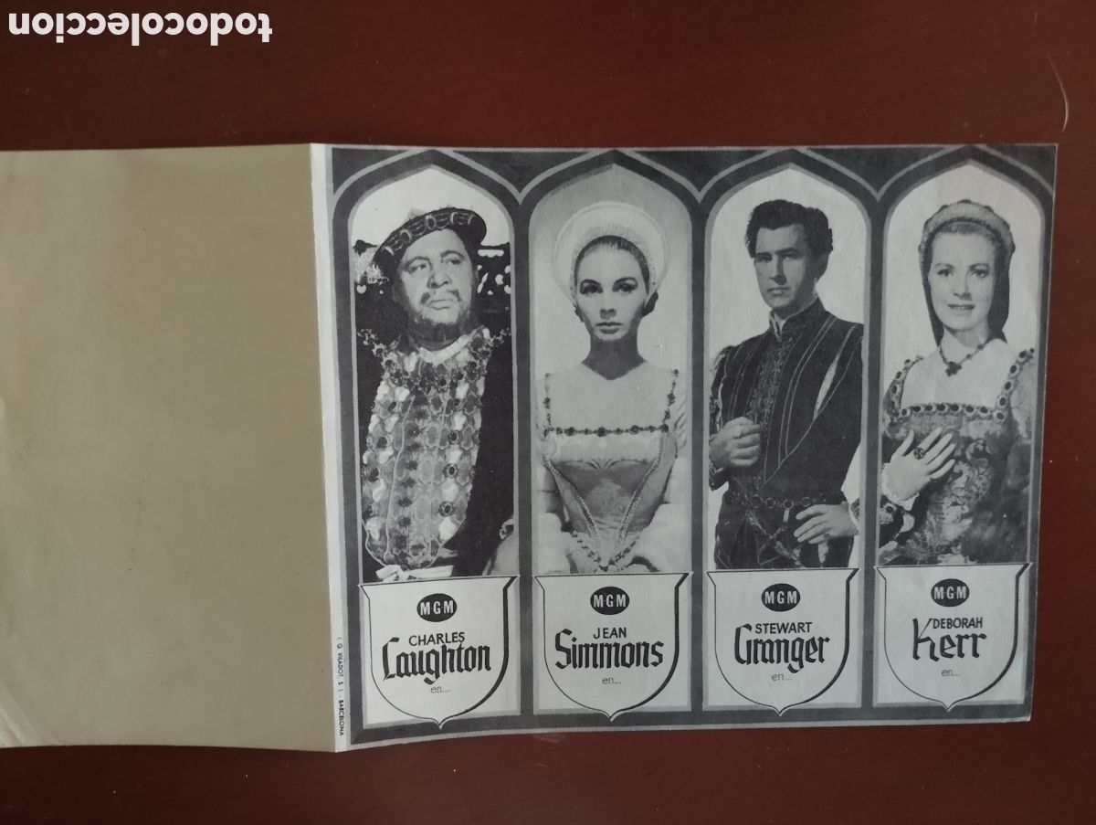 Cine: Folleto Programa de cine DOBLE - LA REINA VIRGEN