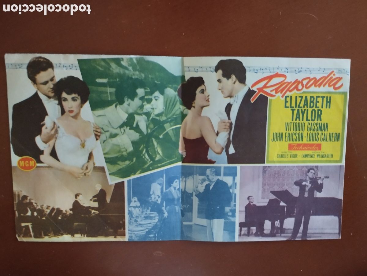 Cine: Folleto Programa de cine DOBLE - RAPSODIA - Foto 2