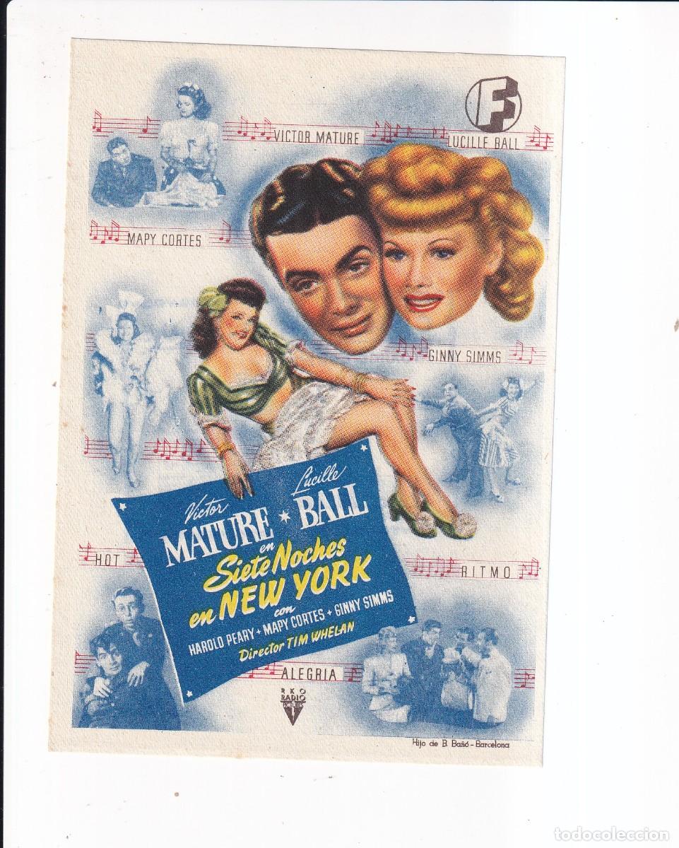 Cine: SIETE NOCHES EN NEW YORK : VICTOR MATURE .- SIN PUBLICIDAD