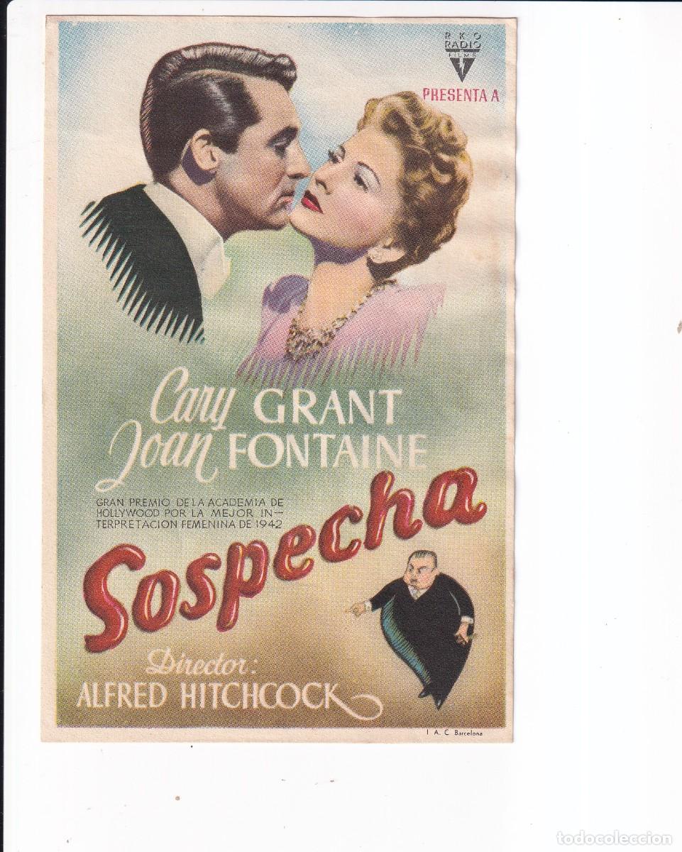 Cinema: SOSPECHA : CARY GRANT .- SIN PUBLICIDAD