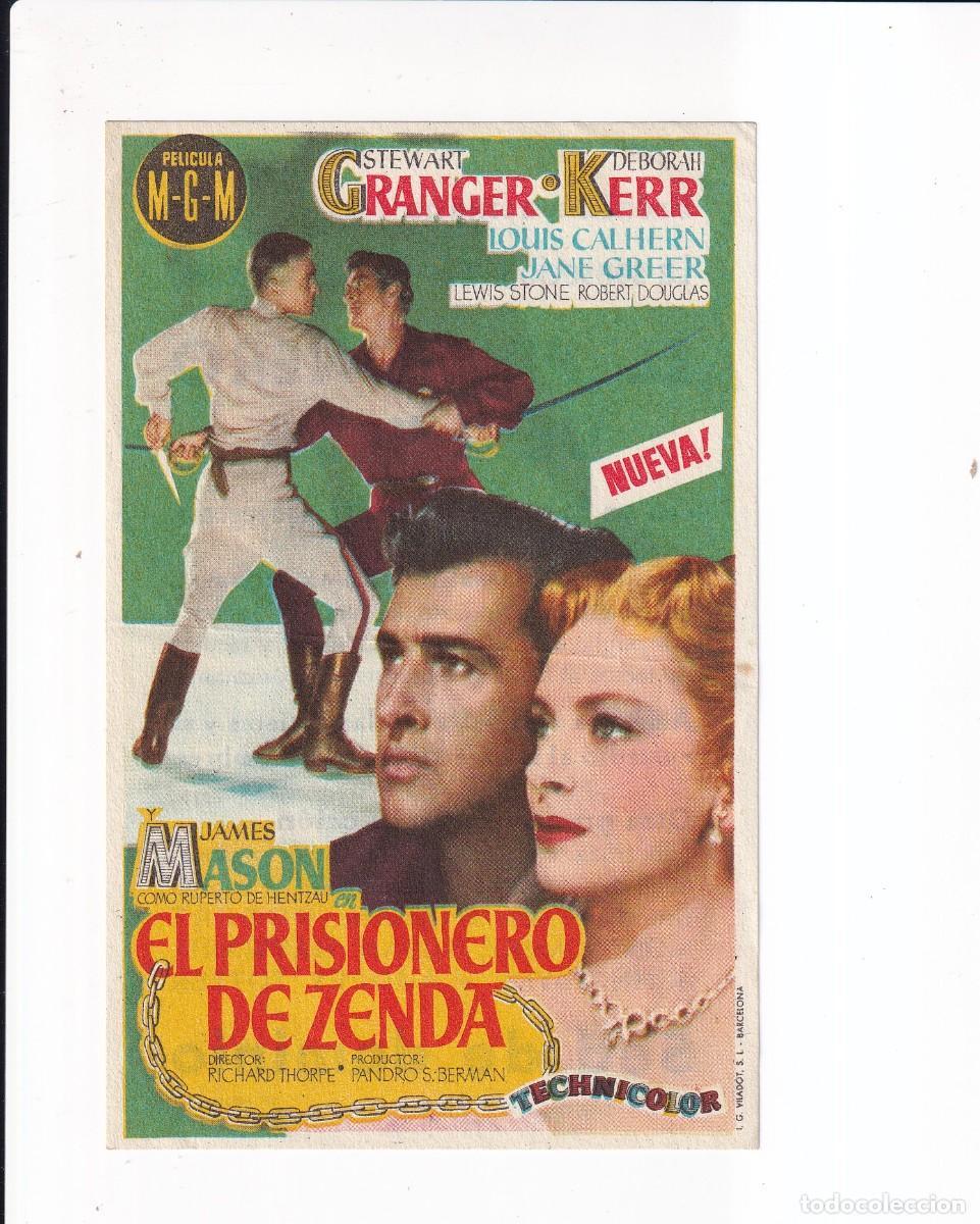Cine: EL PRISIONERO DE ZENDA : STEWART GRANGER .- CON PUBLICIDAD