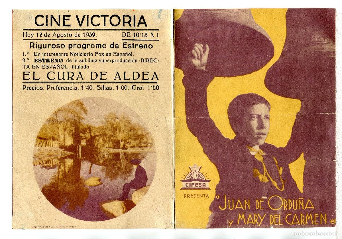  Flyers Publicitaires de films Anciens: EL CURA DE ALDEA, con Juan de Ordu&ntilde;a.