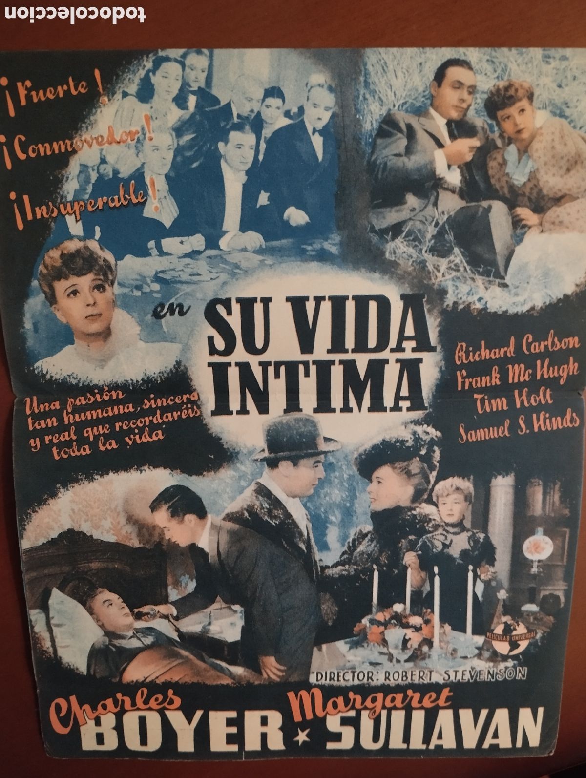 Cine: Folleto Programa de cine DOBLE - SU VIDA &Iacute;NTIMA - Foto 2