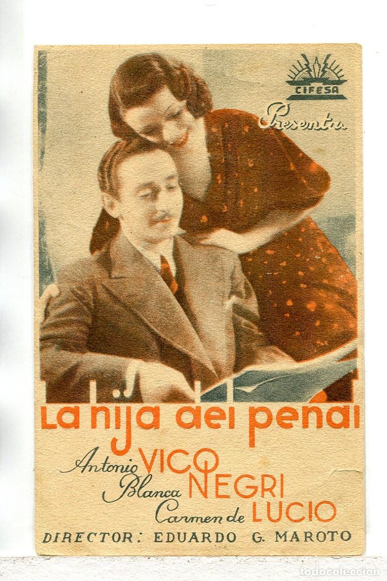  Flyers Publicitaires de films Anciens: LA HIJA DEL PENAL, con Antonio Vico.