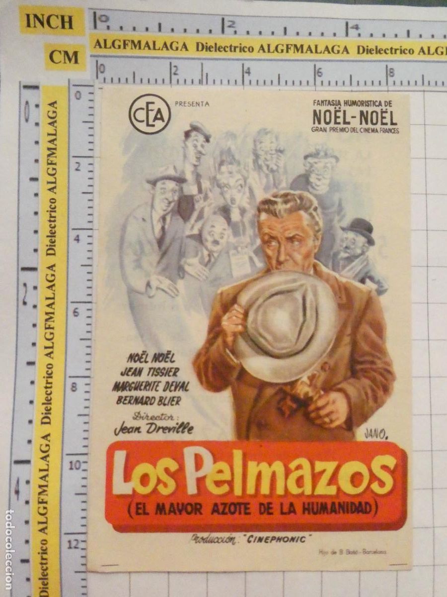 Cine: PROGRAMA DE MANO. CINE. PEL&Iacute;CULA. LOS PELMAZOS CINE REGIO GRANADA. 472