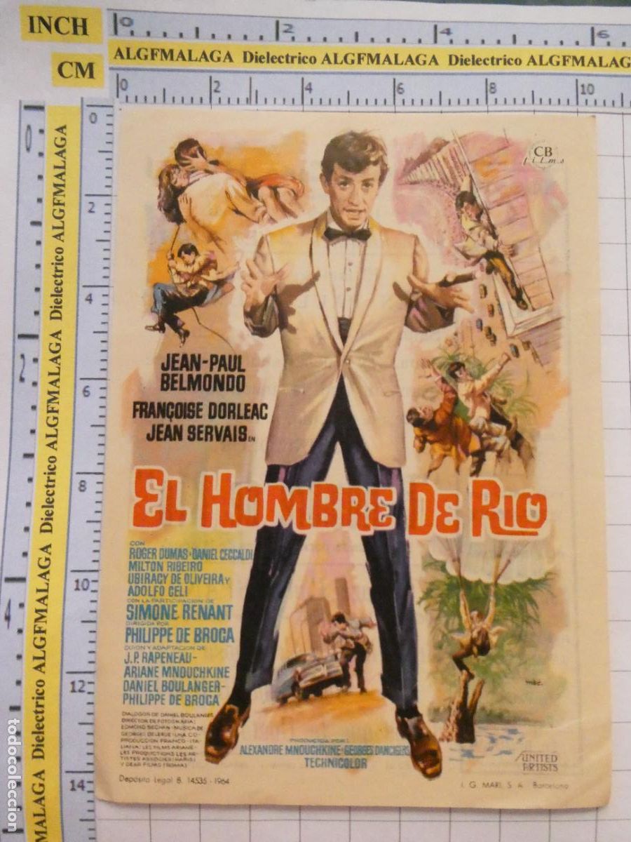 Cine: PROGRAMA DE MANO. CINE. PEL&Iacute;CULA. EL HOMBRE DEL RIO TERRAZA CINE TIVOLI ANDUJAR JAEN. 473