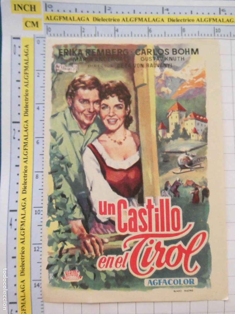 Cine: PROGRAMA DE MANO. CINE. PEL&Iacute;CULA. UN CASTILLO EN EL TIROL. 478 - Foto 1