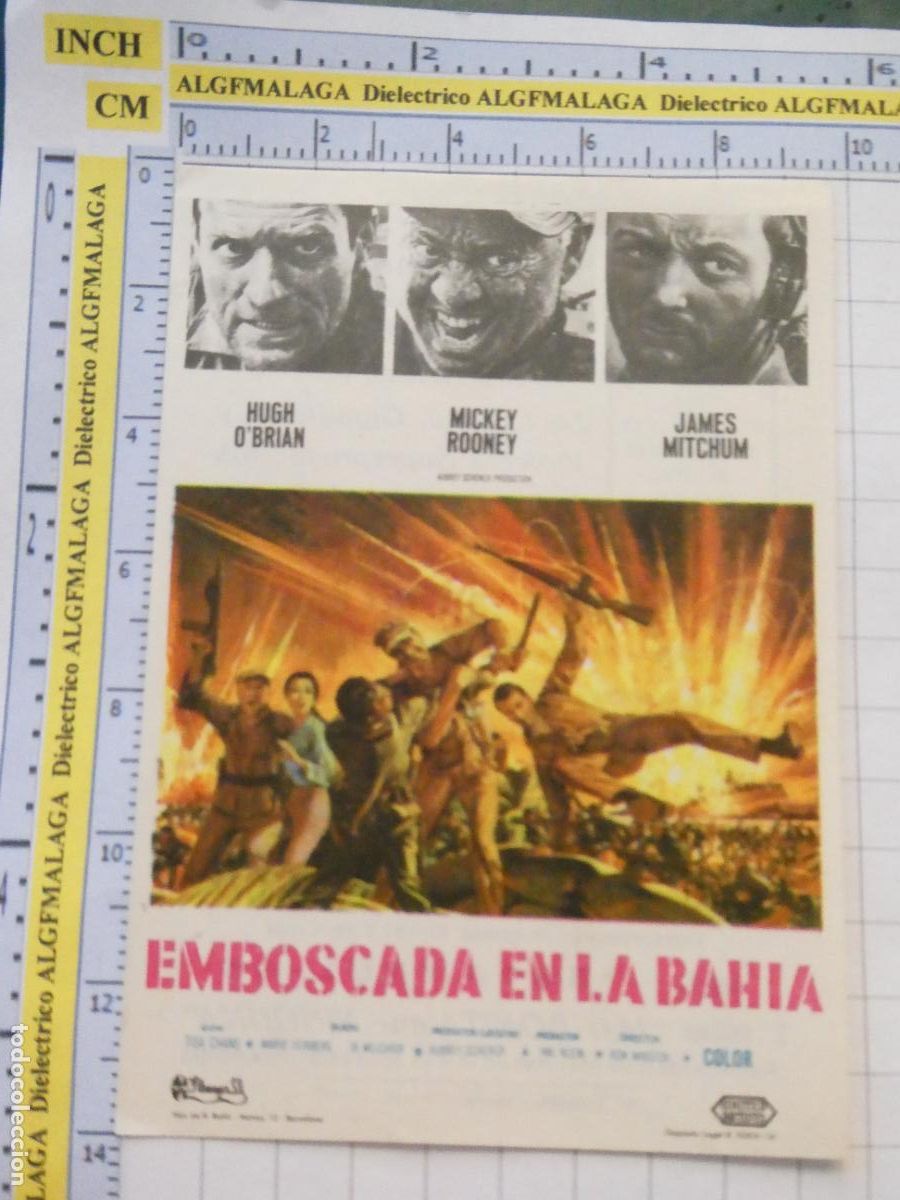 Cine: PROGRAMA DE MANO. CINE. PEL&Iacute;CULA. EMBOSCADA EN LA BAH&Iacute;A TERRAZA CINE TIVOLI ANDUJAR. 484