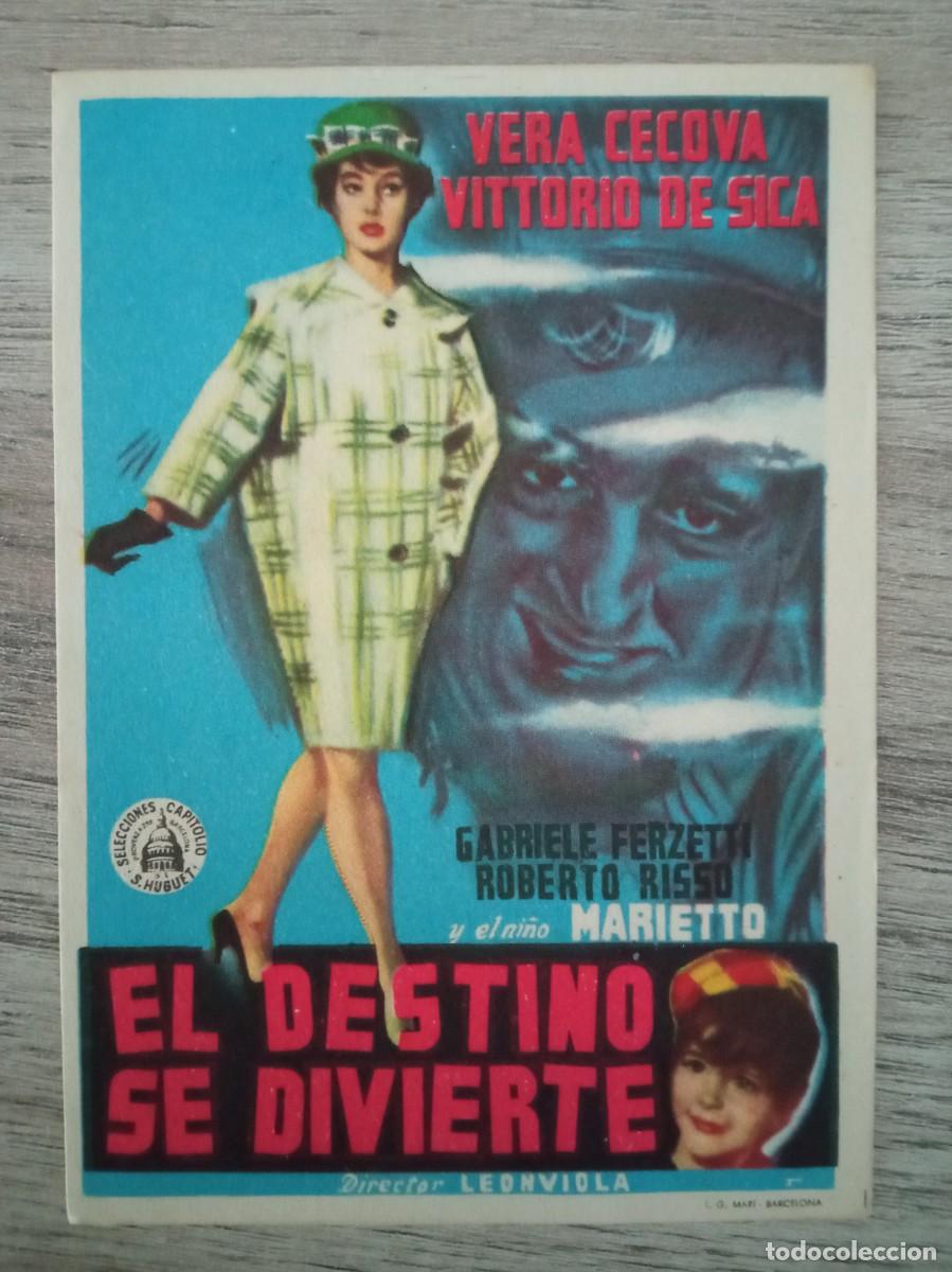 Cine: EL DESTINO SE DIVIERTE, VITTORIO DE SICA
