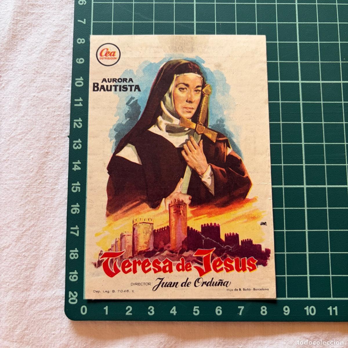 Cine: Programa de cine folleto de mano pelicula Teresa de Jesus Banda primitiva Liria 1963
